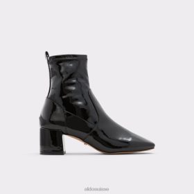Aldo Bottines ibiraswen vernies synthétiques noires à talon bloc 60B00Z3511 Aldo Shoes