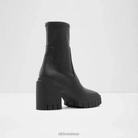 Aldo Bottines noires à semelle crantée pour femmes 60B00Z6040 Aldo Shoes