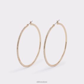 Aldo Boucles d'oreilles créoles Eryri de la dernière chance multi fashion dorées et transparentes 60B00Z10243 Aldo Shoes