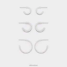 Aldo Boucles d'oreilles créoles ocoelin en argent à la mode, dernière chance 60B00Z10326 Aldo Switzerland