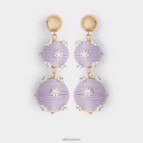 Aldo Boucles d'oreilles mode violet clair, emblème de la dernière chance, déclaration 60B00Z10641 Aldo Switzerland