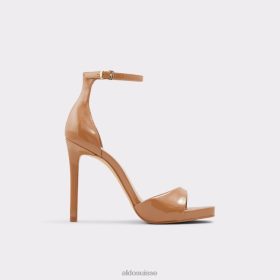 Aldo Livia sandale à talons hauts plateforme mode cognac 60B00Z9610 Aldo Shoes