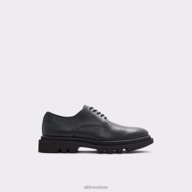 Aldo Mode cuir noir granuleux nouveauté sergei oxford chaussure semelle à crampons 60B00Z4445 Aldo Suisse