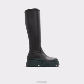 Aldo Mode noir synthétique lisse nouveauté majorr genou-botte haute semelle à crampons 60B00Z3325 Aldo Shoes