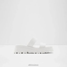 Aldo Sandale blanche à semelle crantée en deux pièces pour femmes Phelix 60B00Z5897 Aldo Suisse