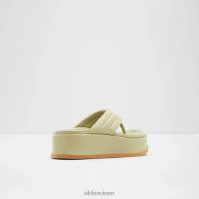 Aldo Sandale compensée pour femme Rachelle vert clair 60B00Z5099 Aldo Suisse