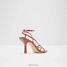 Aldo Sandale à talon avec bride à la cheville pour femmes, rendalith rouge moyen, à la mode 60B00Z5116 Aldo Shoes