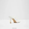 Aldo Sandales à talons et bout ouvert pour femmes, aviah, blanches, à la mode 60B00Z5741 Aldo Suisse