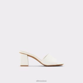 Aldo Sandales à talons hauts en velalith blanc, à la mode, talon bloc 60B00Z9522 Aldo Switzerland
