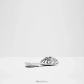Aldo Tydeus, sandale plate pour femmes, argent, mode 60B00Z4923 Aldo Switzerland