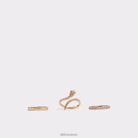Aldo bague fashion multi chelassi dorée et transparente 60B00Z10564 Aldo Shoes