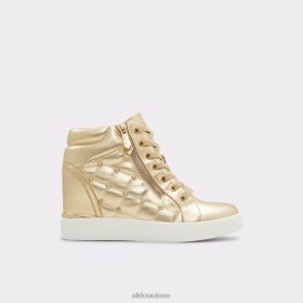 Aldo baskets montantes dorées ailannah à talon compensé 60B00Z9344 Aldo Suisse