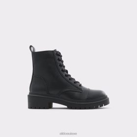 Aldo bottes de combat noires à semelle crantée 60B00Z3527 Aldo Suisse