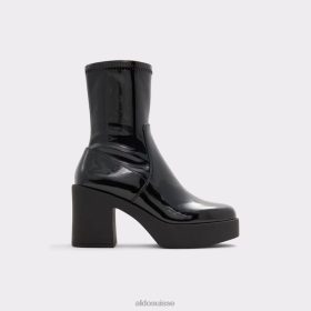 Aldo bottines fashion upstep vernies synthétiques noires 60B00Z3310 Aldo Shoes