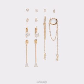 Aldo boucles d'oreilles gavenantar de dernière chance multi mode dorées et transparentes 60B00Z3980 Aldo Suisse