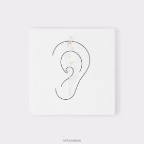 Aldo boucles d'oreilles manchette folia multi dernière chance dorées et transparentes mode 60B00Z10351 Aldo Shoes