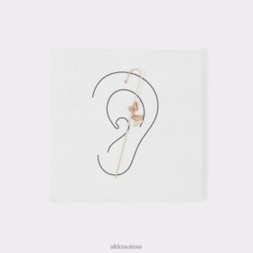 Aldo boucles d'oreilles manchette multi-pluviers de la dernière chance dorées et transparentes, à la mode 60B00Z10604 Aldo Suisse