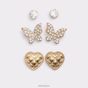 Aldo boucles d'oreilles ocaewan de dernière chance multi mode dorées et transparentes 60B00Z4182 Aldo Switzerland