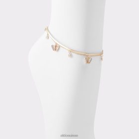 Aldo bracelet de cheville eledena multi fashion doré et transparent 60B00Z10510 Aldo Shoes