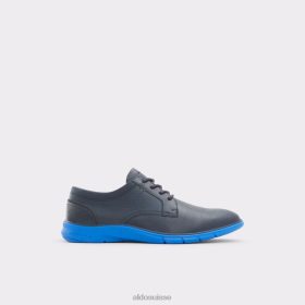Aldo chaussure richelieu synthétique à dividendes lisses bleu marine 60B00Z4712 Aldo Suisse