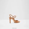 Aldo chaussure à talon à bride arrière pour femme carrolia beige foncé 60B00Z5962 Aldo Shoes