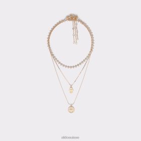 Aldo collier legdomwen multi-transparent doré à la mode 60B00Z10295 Aldo Suisse