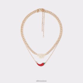 Aldo collier unirawin rouge à la mode 60B00Z10615 Aldo Shoes