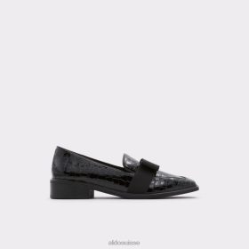 Aldo mocassin fashion noir en croco synthétique hairalle 60B00Z9573 Aldo Switzerland