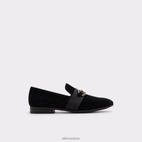 Aldo mocassin popluxe cuir noir daim mode 60B00Z10673 Aldo Suisse