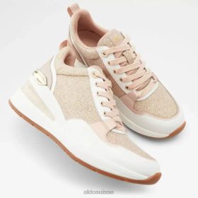 Aldo mode asilahan sneaker compensée pour femme or rose 60B00Z4873 Aldo Shoes