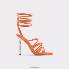 Aldo mode bodisse sandale à talons à lanières talon aiguille orange vif 60B00Z3646 Aldo Shoes