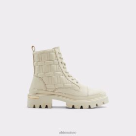 Aldo mode bottes de combat courtepointe blanches semelle crantée 60B00Z3359 Aldo Suisse