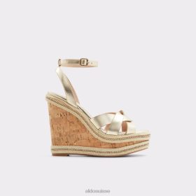 Aldo mode champagne droyers sandale compensée talon compensé 60B00Z9496 Aldo Shoes