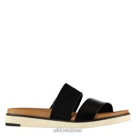 Aldo mode kestell sandales plates dames noir 60B00Z11728 Aldo Shoes
