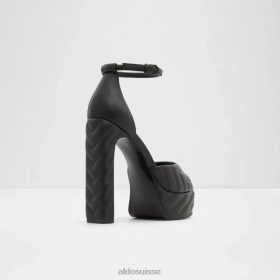 Aldo mode milena sandale à talon avec bride à la cheville pour femme noir 60B00Z4937 Aldo Suisse