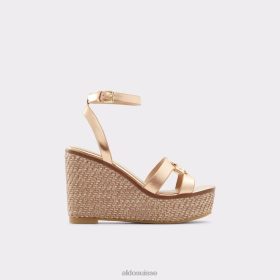 Aldo mode onan sandale compensée talon compensé rose 60B00Z9781 Aldo Shoes