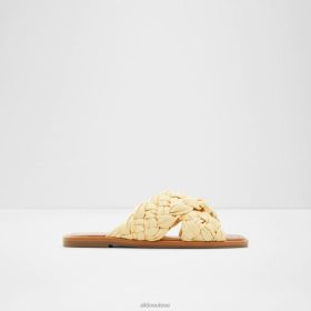 Aldo mode wovina sandales plates jaune 60B00Z2590 Aldo Shoes