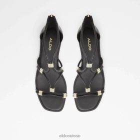 Aldo oceriwenflex sandale plate bride cheville femme noir mode 60B00Z5104 Aldo Shoes