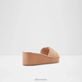 Aldo onayllan sandale de plage pour femme mode marron clair 60B00Z5743 Aldo Shoes
