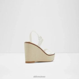 Aldo sandale compensée à lanières pour femme eldin mode blanc 60B00Z5903 Aldo Suisse