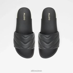Aldo sandale à glissière à bout rond pour femme acaswen noire 60B00Z5842 Aldo Shoes