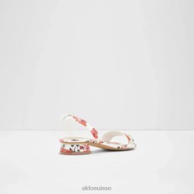 Aldo sandale à talon plat en deux pièces pour femme crescenta blanc-multi fashion 60B00Z5061 Aldo Switzerland