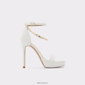 Aldo sandales à talons scarlettchain blanches fashion 60B00Z7222 Aldo Shoes