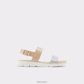 Aldo woema sandale plate mode matière mixte synthétique os blanc 60B00Z9803 Aldo Suisse